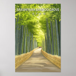 Affiche Arashiyama Bamboo Grove Japon Voyage
