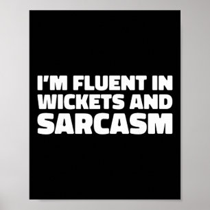Affiche Arbitre de cricket - Quilleur Tsman Cricket Cricke