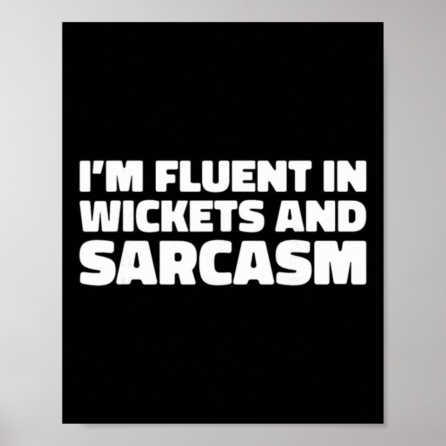 Affiche Arbitre de cricket - Quilleur Tsman Cricket Cricke (Devant)