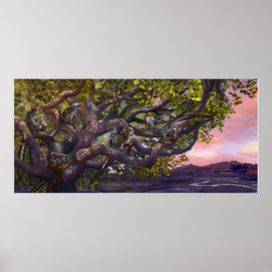 Affiche Arboreal Deinonychus