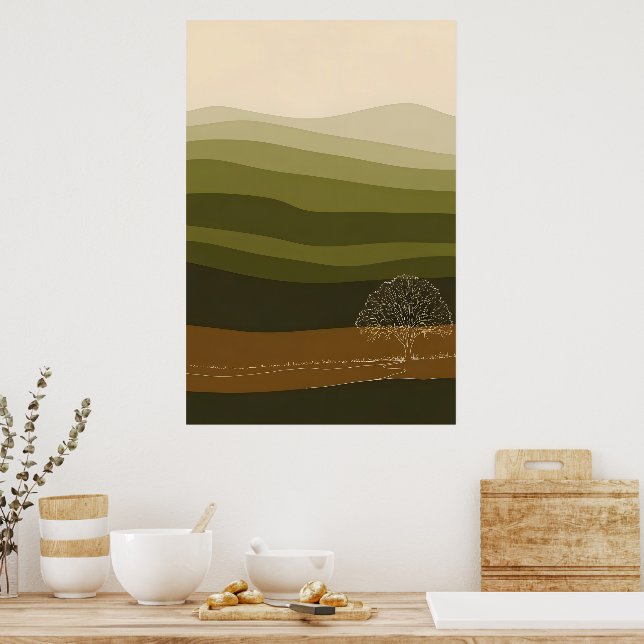 Affiche Arborescence en ligne continue (Cuisine)