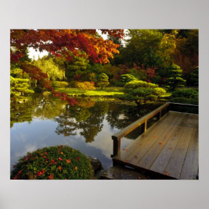 Affiche Arboretum, Jardin Japonais, Seattle, Washington,