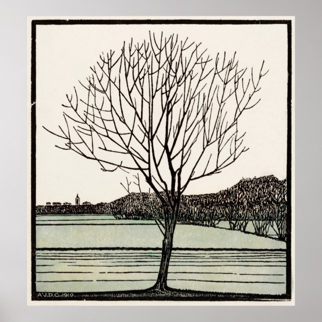 Affiche Arbre à bald (Devant)