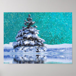 Affiche Arbre à neige