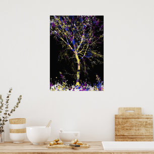 Affiche Arbre Abstrait Moderne