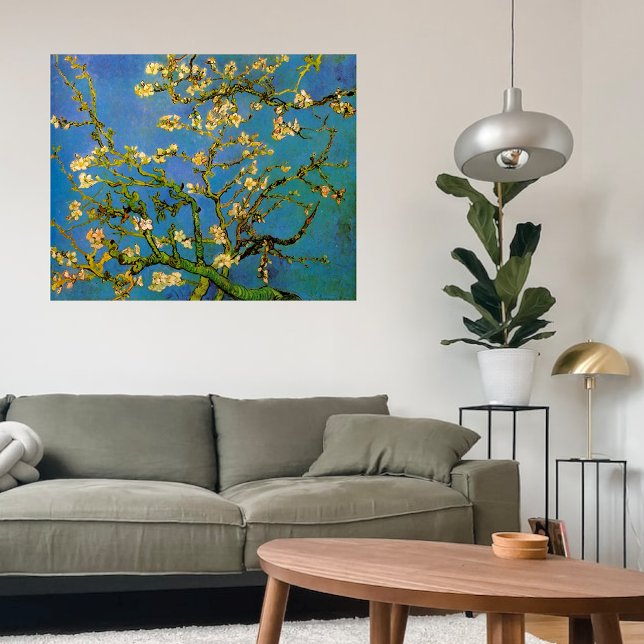 Affiche Arbre aux amandes en fleurs par Vincent van Gogh (Créateur téléchargé)