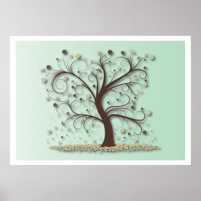 Affiche Arbre avec branches pivotantes (Devant)