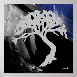 Affiche Arbre blanc