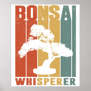 Affiche Arbre Bonsaï Drôle Arbre Bonsaï Japonais Drôle Whi
