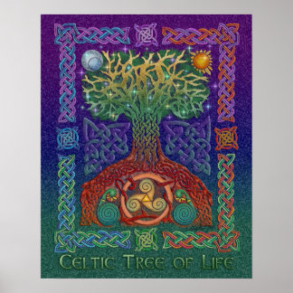 Affiche Arbre celtique de la vie Imprimer