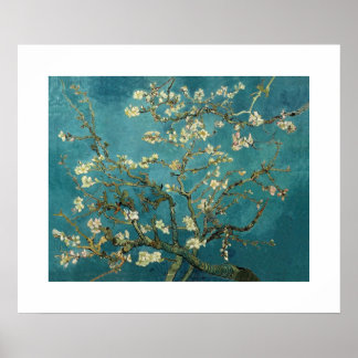 Affiche Arbre d'amande en fleurs par Van Gogh