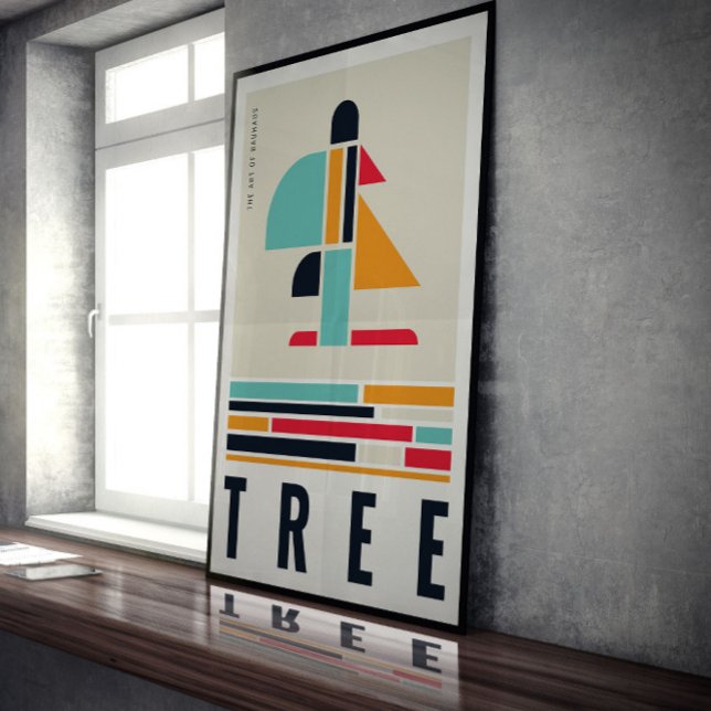 Affiche Arbre dans l'art du Bauhaus. (Créateur téléchargé)