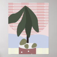 Arbre d'avocat rougir géométrique muet