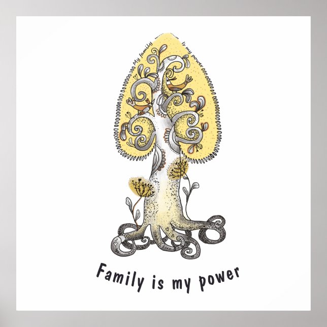 Affiche Arbre de famille (Devant)