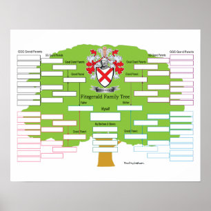 Affiche Arbre de famille Fitzgerald