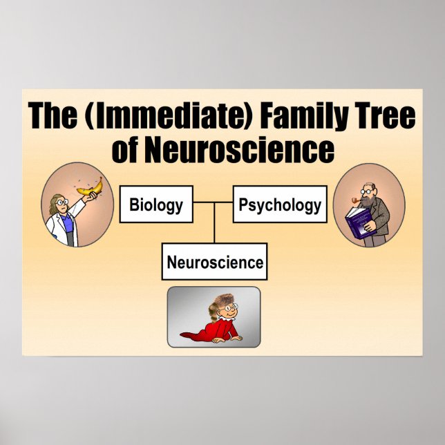 Affiche Arbre de famille Neuroscience (Devant)