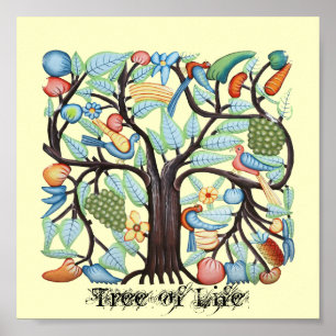 Affiche Arbre de la vie sur la toile