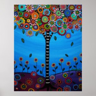 AFFICHE ARBRE DE LA VIE VII