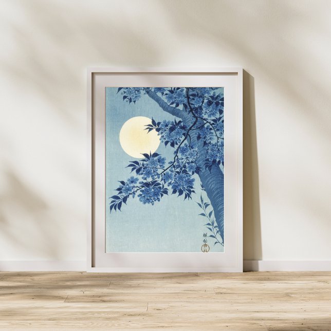 Affiche Arbre de lune Arbre Vintage mur (Créateur téléchargé)