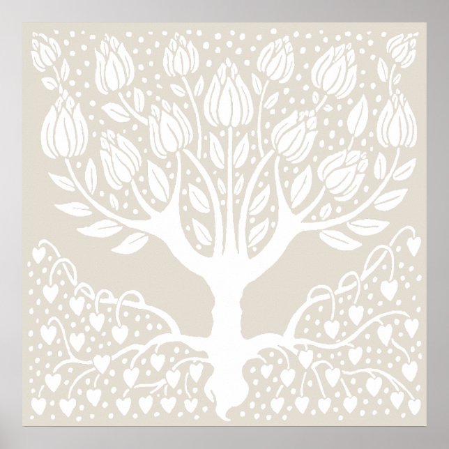 Affiche Arbre de Magnolia par Aubrey Beardsley (Devant)