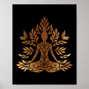 Affiche Arbre de méditation Spiritualité Zen Bouddha Vie d