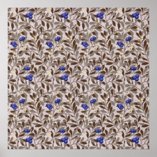 Affiche Arbre de myrtille, William Morris
