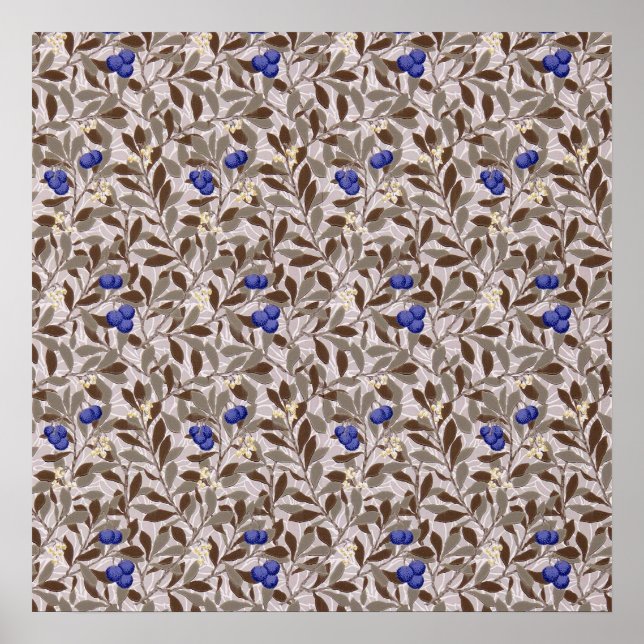 Affiche Arbre de myrtille, William Morris (Devant)