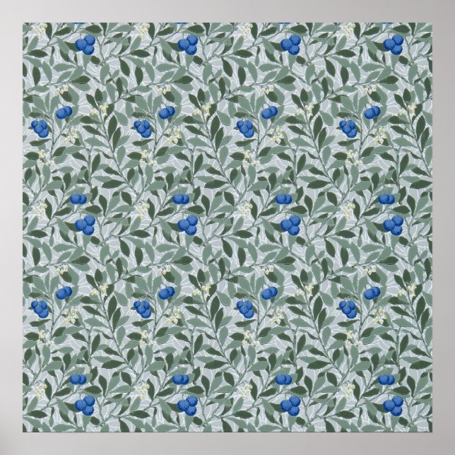 Affiche Arbre de myrtille, William Morris (Devant)
