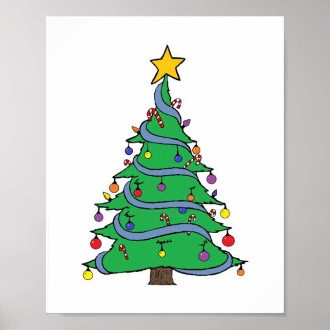 Affiche Arbre de Noël 34 (Devant)