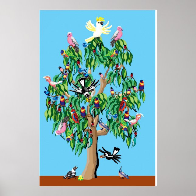 Affiche arbre de Noël australien (Devant)