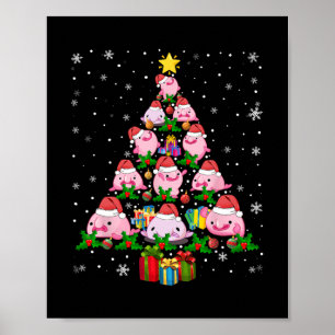 Affiche arbre de noël de blobfish