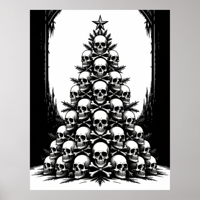Affiche Arbre de Noël gothique IV (Devant)