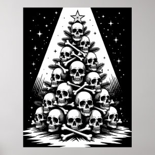 Affiche Arbre de Noël gothique V