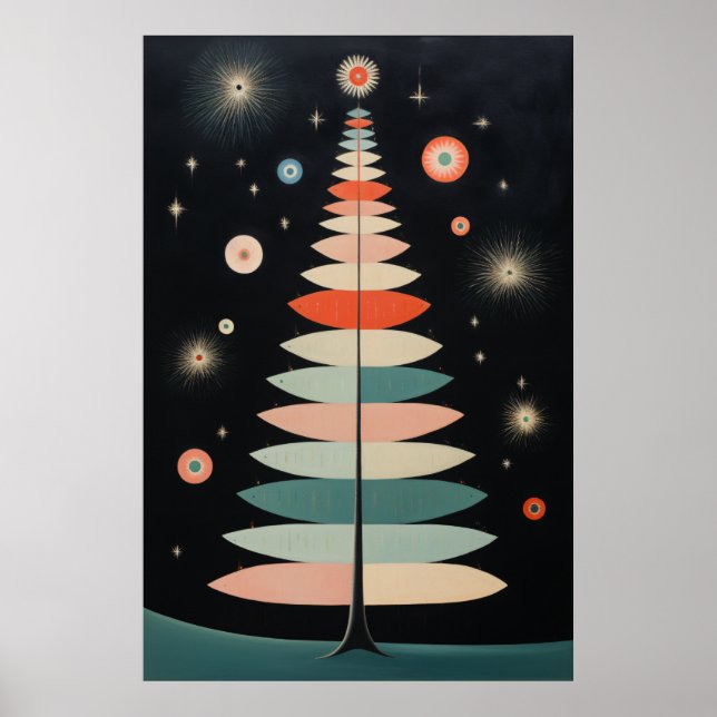 Affiche Arbre de Noël hybride (Devant)