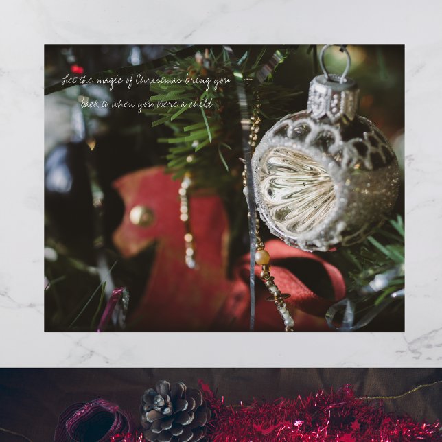 Affiche Arbre de Noël sombre et rétro (Créateur téléchargé)