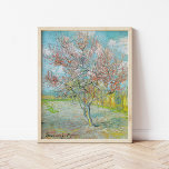 Affiche Arbre de pêche à fleurs | Vincent Van Gogh<br><div class="desc">Flower Peach Tree (1888) de l'artiste post-impressionniste néerlandais Vincent Van Gogh. L'oeuvre originale est une huile sur toile représentant un magnifique paysage d'arbres roses en fleurs. Utilisez les outils de conception pour ajouter du texte personnalisé ou personnaliser l'image.</div>