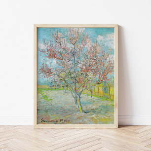 Affiche Arbre de pêche à fleurs   Vincent van Gogh