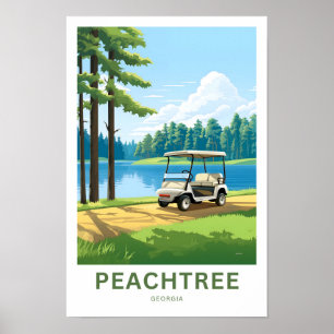 Affiche Arbre de pêche Géorgie - Imprimer