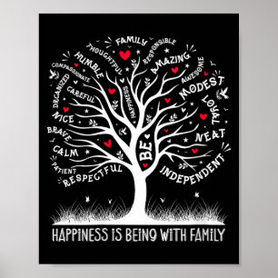 Affiche Arbre de réunion de famille de femmes Réunion de f
