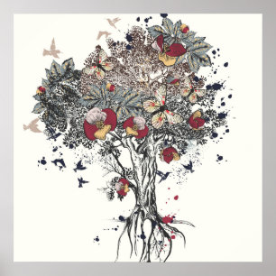 Affiche Arbre de vie Art Abstrait