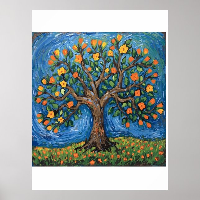 Affiche Arbre de vie artwork,Celtique (Devant)