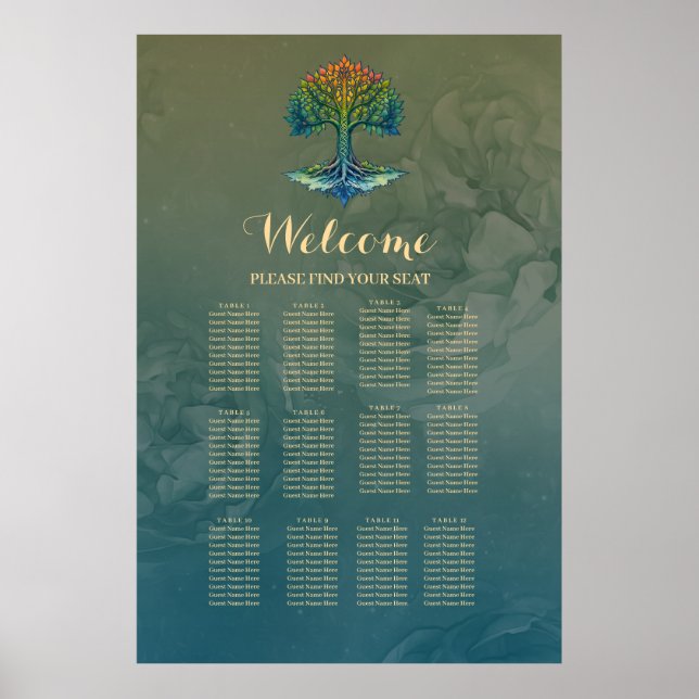 Affiche Arbre de Vie Aube Changeante (Devant)