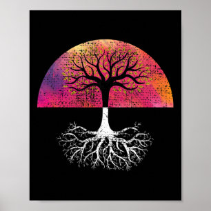 Affiche Arbre De Vie Croissance Arbre De Vie Racines Yoga