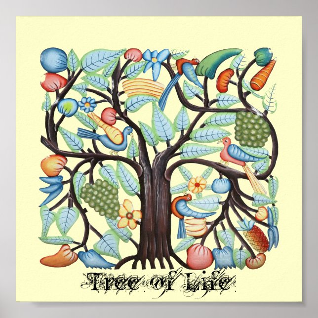 Affiche Arbre de vie sur toile (Devant)
