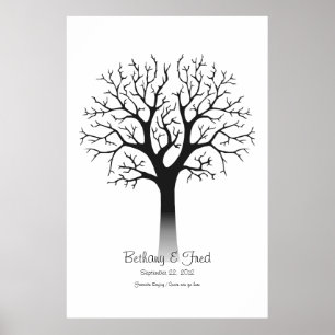 Affiche Arbre d'empreintes digitales 40"x60"