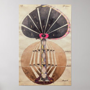 Affiche Arbre des connaissances no 3   Hilma af Klint  
