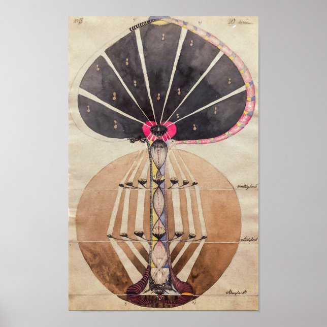 Affiche Arbre des connaissances no 3 | Hilma af Klint | (Devant)