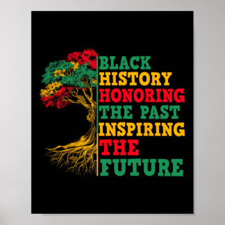 Affiche Arbre d'histoire noire honorant le passé inspirant