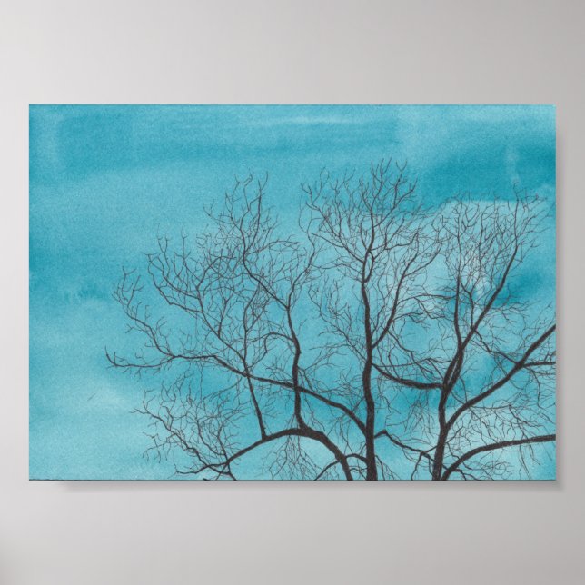 Affiche Arbre en hiver (Devant)