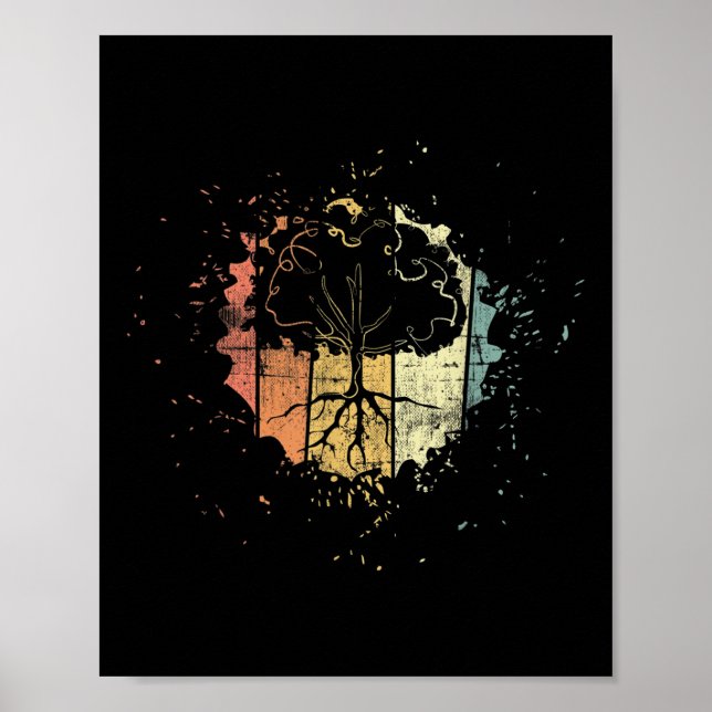 Affiche Arbre Environnement Climat Rétro (Devant)